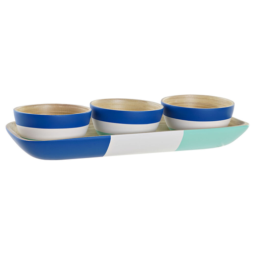 Appetizer Set DKD Home Decor Bamboo (10 x 10 x 5 cm) (32 x 12.7 x 3