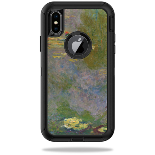MightySkins OTDIPX-water lilies Skin for Otterbox Defender iPhone X or