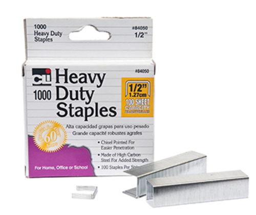 Charles Leonard CHL84050 Extra Heavy Duty Staples .50