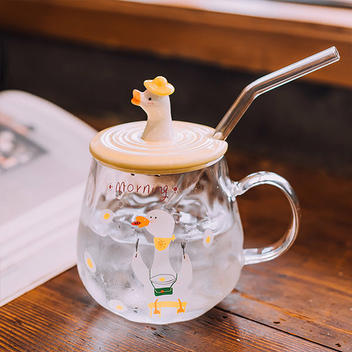 Duckling Glass Cup