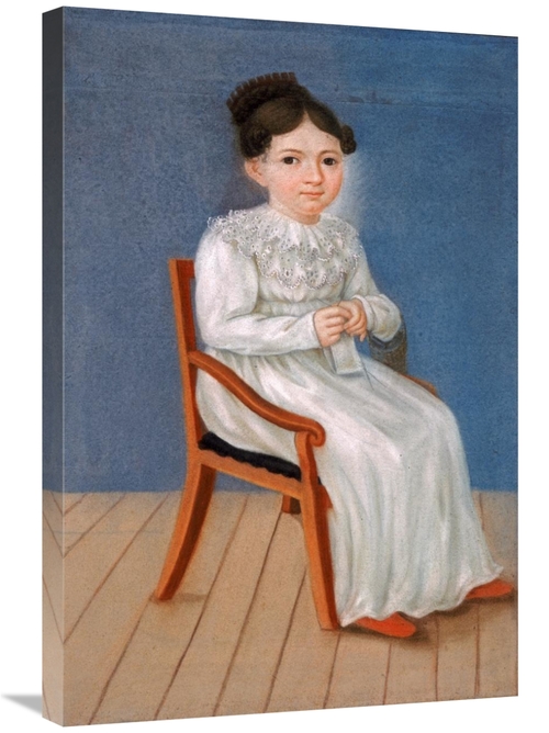 Global Gallery GCS-266238-30-142 30 in. Portrait of a Little Girl Art 