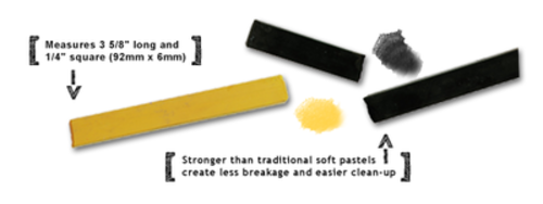 Prismacolor 26987 Nupastel Soft Pastels, Cocoa Brown