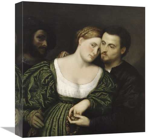 Global Gallery GCS-281746-16-142 16 in. The Venetian Lovers Art Print 