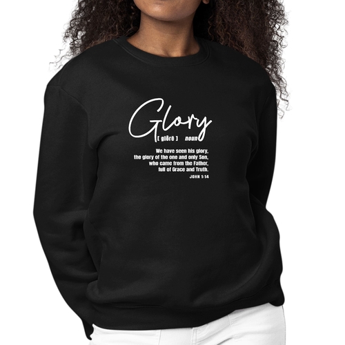 Womens Graphic Sweatshirt Glory - Christian Inspiration
