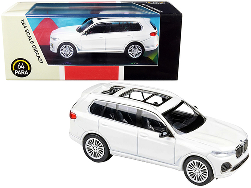 BMW X7 White 1/64 Diecast Model Car by Paragon