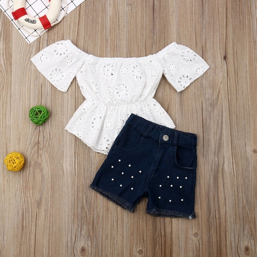 BabyClothes Set Fashion Toddler Baby Girl Off