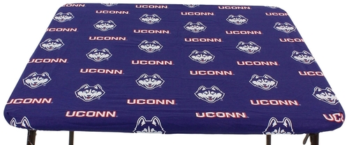 College Covers CONTC3 33 x 33 in. Connecticut Huskies Card Table Cover