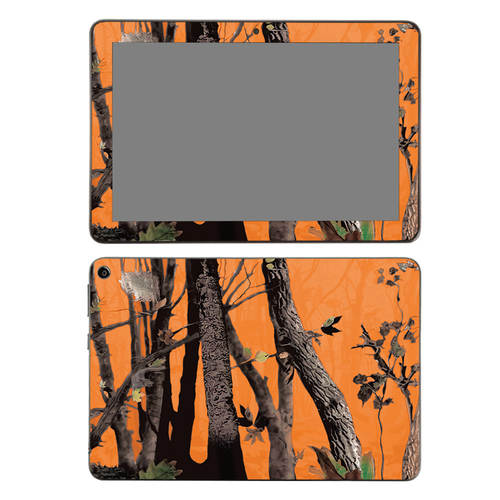 MightySkins AMFIHD82-Orange Camo Skin for Amazon Fire HD 8 2020 - Oran
