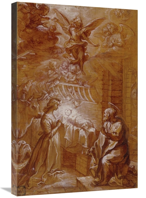 Global Gallery GCS-456778-2030-142 20 x 30 in. The Nativity Art Print 