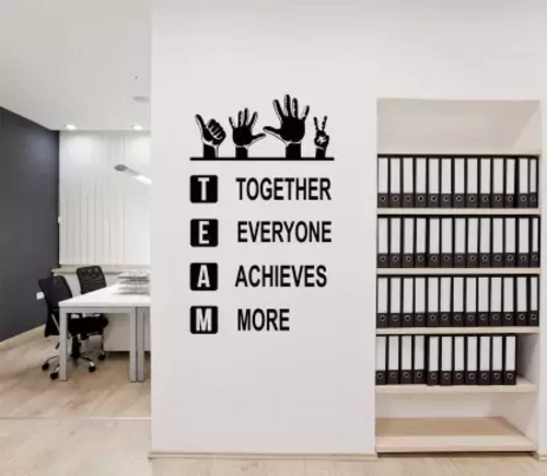 85 cm a=teamtogether';njhj Self Adhesive Sticker  (Pack of 1)