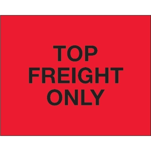 Tape Logic DL1229 8 x 10 in. - Top Load Freight Only Fluorescent Red L