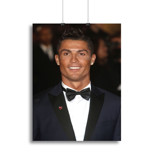 Ronaldo Wearing Poppy Canvas Print or Poster