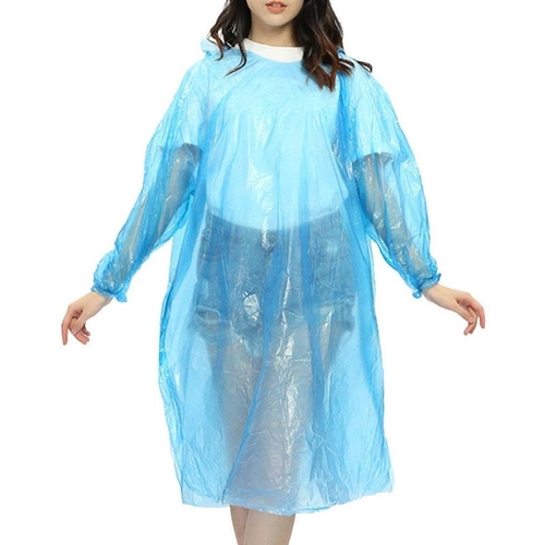 Unisex Plastic Flexible and Disposible Raincoat