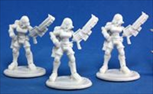 Reaper Miniatures 80013 Bones - Chrono Nova Corp Female 3 Miniature