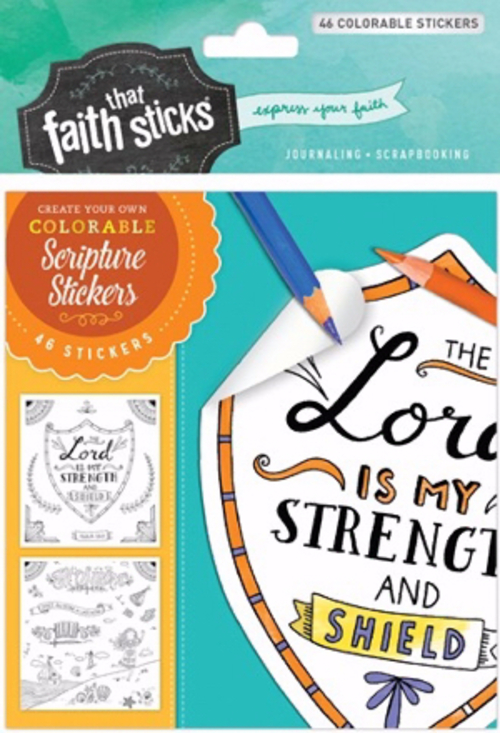 Tyndale House Publishers 091303 Sticker-Psalm 28 - 7 Colorable Sticker