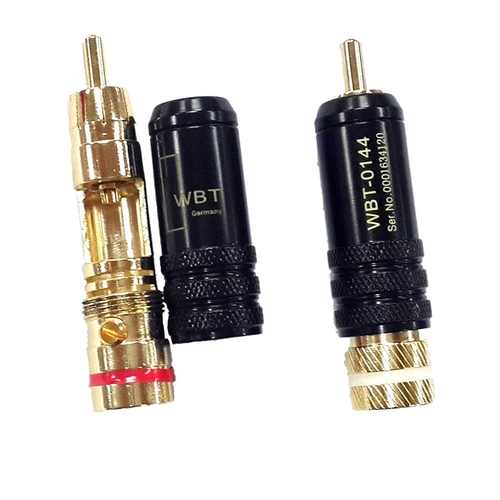 1pc Gold plated RCA plug lock Soldering