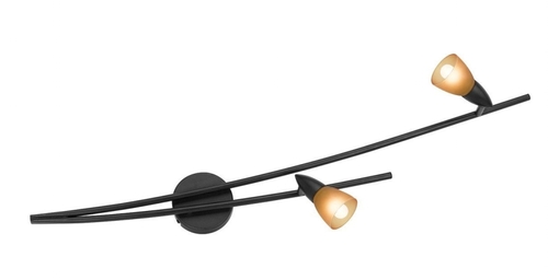 Access Lighting 52148-ORB-AMB Iris 2 Light Amber Glass Wall Fixture - 