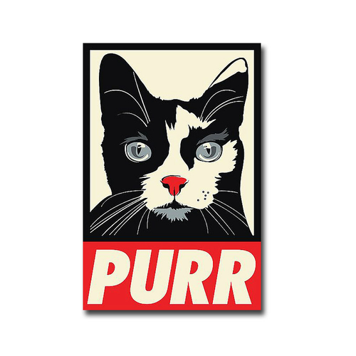 Artistic Home Gallery 1624E057IG Purr Propaganda by Rachel Caldwell Pr