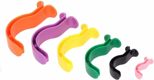 Pack of 120 Medium Size Oral Airway 90 mm. White Berman Airways.