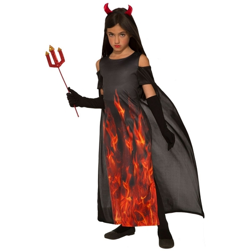 Forum Novelties 277534 Halloween Girls Elegant Devil Costume - Large