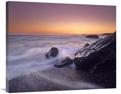 Global Gallery GCS-396334-2835-142 28 x 35 in. Sunset at San Simeon St