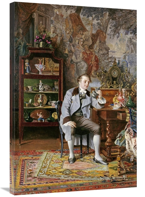 36 in. The Connoisseur Art Print - Johann Hamza