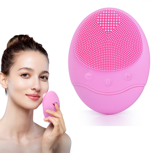 Electric Silicone Facial Cleansing Brush 