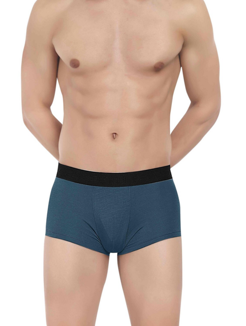 Men Spandex solid trunks (Size-36inches) (Color-BLUE)