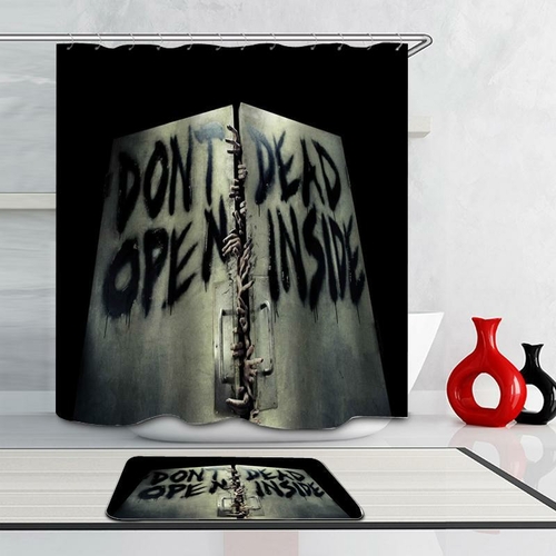 The Walking Dead - "Don't Open Dead Inside" Shower Curtain