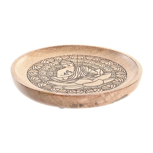 Valet Tray DKD Home Decor Mango wood Natural Buddha Oriental 20,5 x