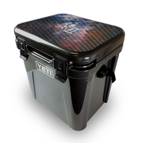 MightySkins CF-YEROA24LID-Gemini Carbon Fiber Skin for Yeti Roadie 24 