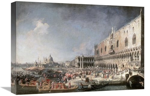 Global Gallery GCS-276959-22-142 22 in. Reception of French Ambassador