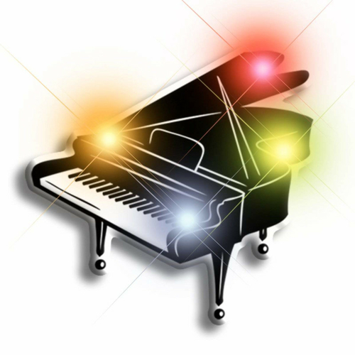 Blinkee 2000000 Piano Flashing Body Light Lapel Pins