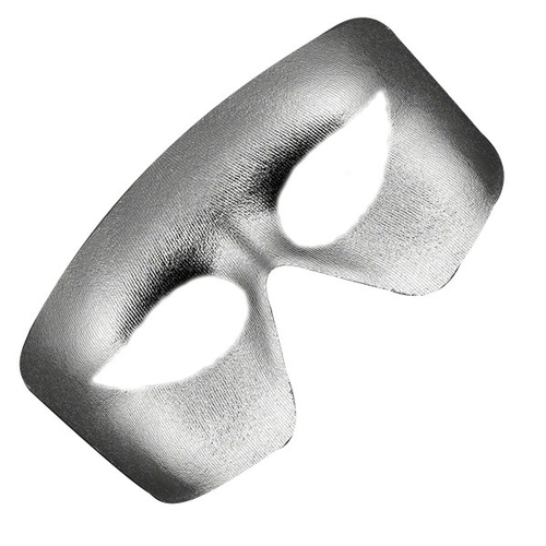 Blinkee MSNLMMG Masquerade Silver Non-Light Up Metallic Mask Mardi Gra