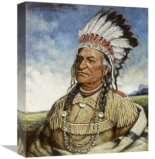 Global Gallery GCS-277154-16-142 16 in. Old Chief American Horse Art P