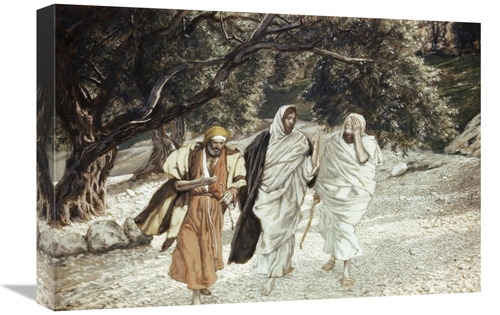 Global Gallery GCS-280288-22-142 22 in. Disciples on the Road to Emmau