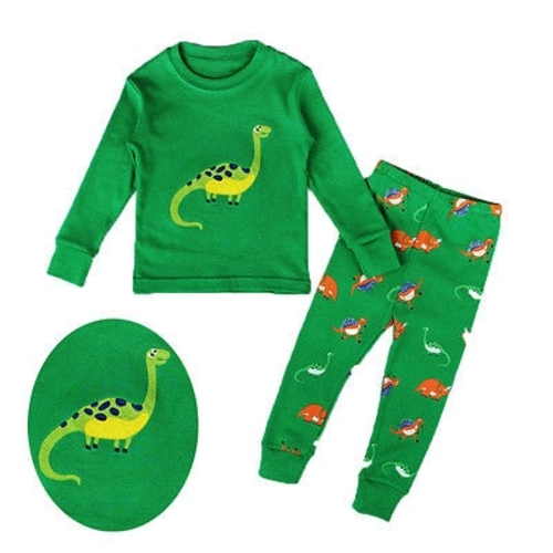 2016 Baby Boy Girl Green Cartoon Dinosaur Printed 