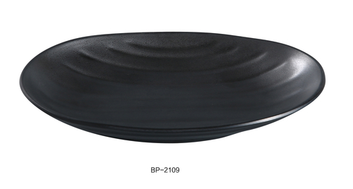 Yanco BP-2109 Black pearl-1 Oval Deep Plate