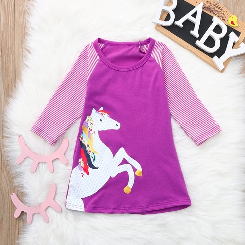 Toddler Baby Clothing Set Girl Kid Cartoon Simple