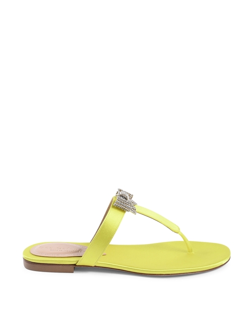 Nina Satin Sandal - Yellow