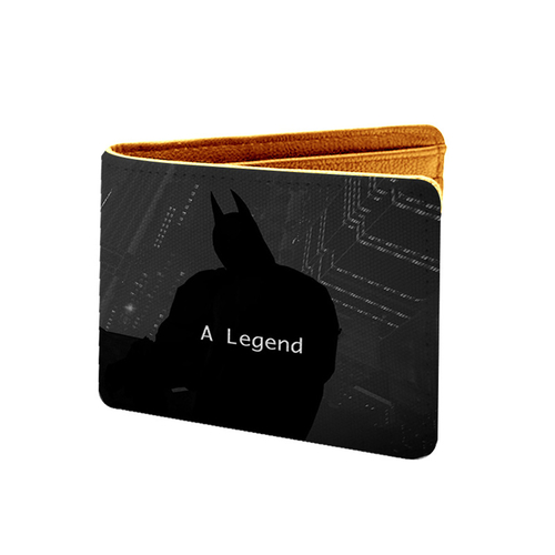 Batman Design Black Canvas, Artificial Leather