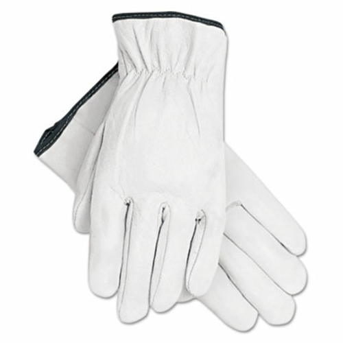 Mpg 3601XL Grain Goatskin Driver Gloves - White, Extra-Large