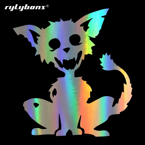 Rylybons 19CM*17CM Cute Pet Cat Car Stickers Vinyl