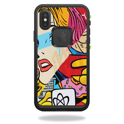 MightySkins LIFIPX-cartoon mania Skin for Lifeproof Fre iPhone X - Car