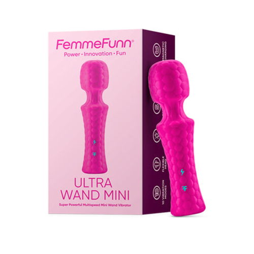 FemmeFunn Ultra Wand Mini Rechargeable Flexible Textured Silicone