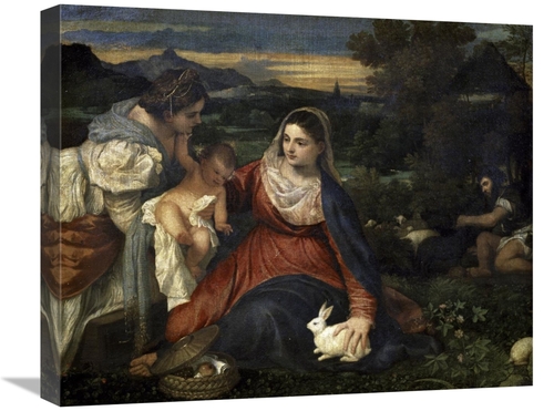 Global Gallery GCS-280577-22-142 22 in. Virgin & Child with Saint Cath