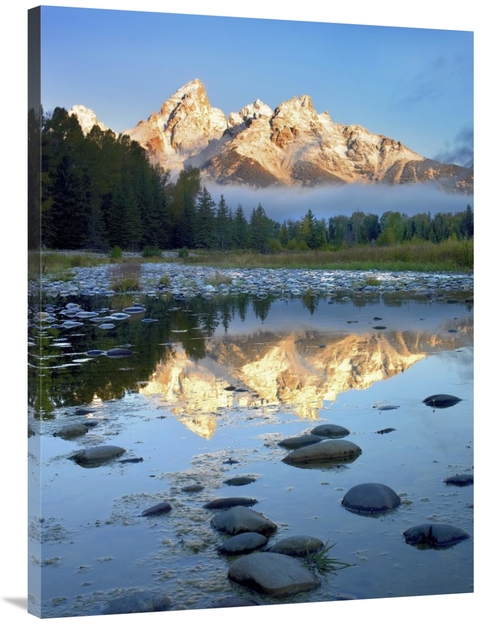 Global Gallery GCS-452083-3040-142 30 x 40 in. Grand Tetons Reflected 