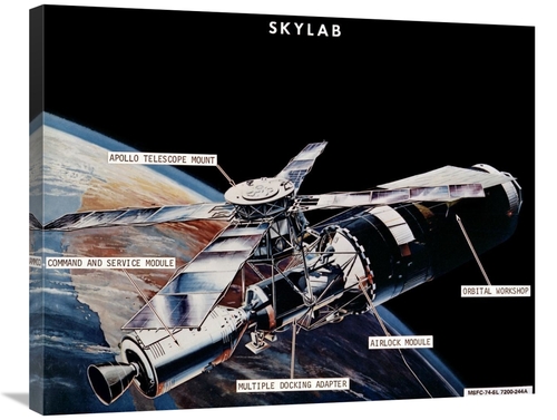 Global Gallery GCS-393585-2432-142 24 x 32 in. Skylab Components - Con