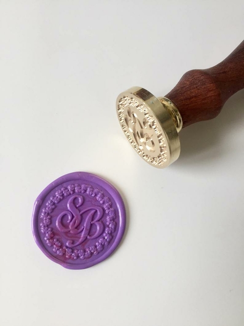 Calligraphy initials Wedding Wax Seal Stamp