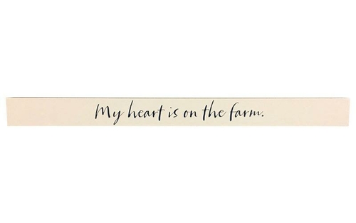 Hallmark 6383863 My Heart is on the Farm Wooden Sentiments Rectangle P
